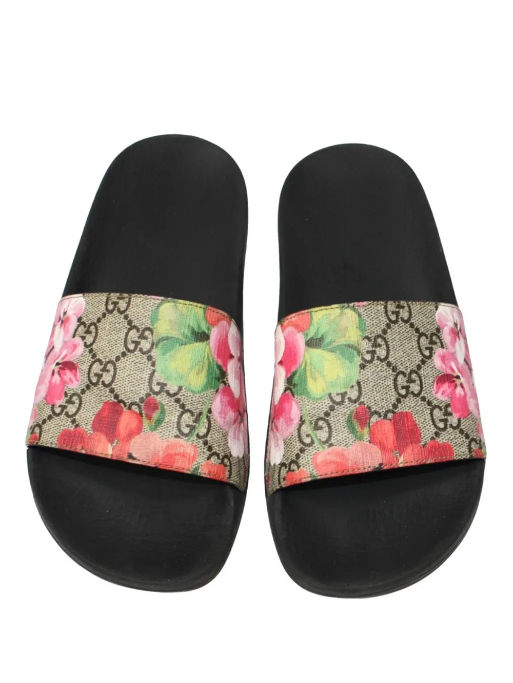 Gucci GG Blooms Supreme Floral Slide Sandals